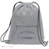 Hilarious & Sarcastic Jesus Saves I Spend Sweatshirt Cinch Pack Bag thumb 0