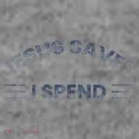 Hilarious & Sarcastic Jesus Saves I Spend Sweatshirt Cinch Pack Bag thumb 2