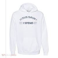 Hilarious & Sarcastic Jesus Saves I Spend Comfort Colors Garment-Dyed Hooded Sweatshirt thumb 0