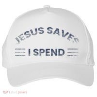 Hilarious & Sarcastic Jesus Saves I Spend Five-Panel Snapback Cap thumb 0