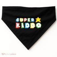 Humor Super Kiddo Gaming Meme Funny Gift For Kiddo USA-Made Doggie Bandana thumb 0