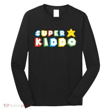 Humor Super Kiddo Gaming Meme Funny Gift For Kiddo Long Sleeve Shirt