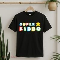 Humor Super Kiddo Gaming Meme Funny Gift For Kiddo T-Shirt thumb 2