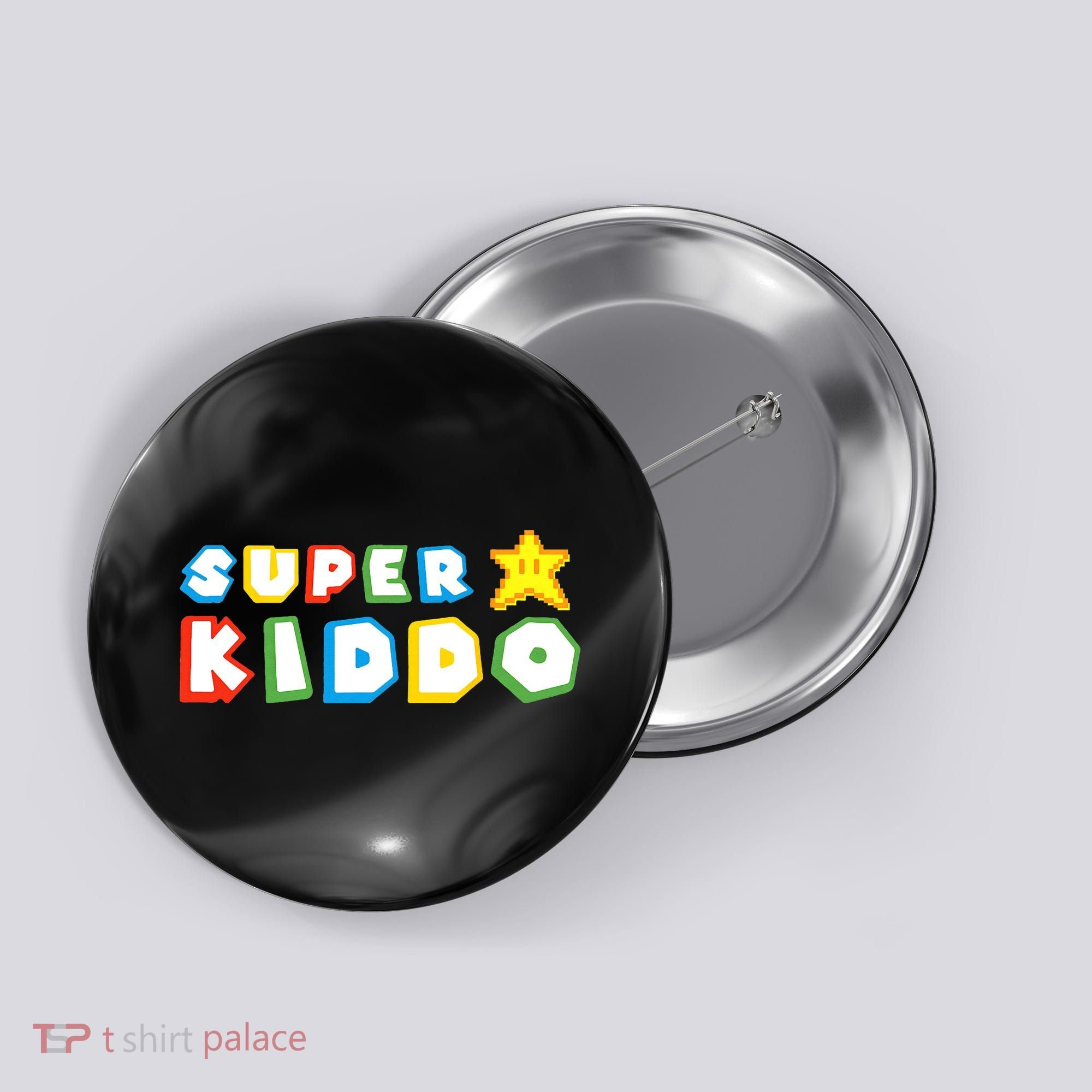 Humor Super Kiddo Gaming Meme Funny Gift For Kiddo Button