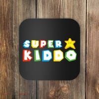 Humor Super Kiddo Gaming Meme Funny Gift For Kiddo Coaster thumb 0