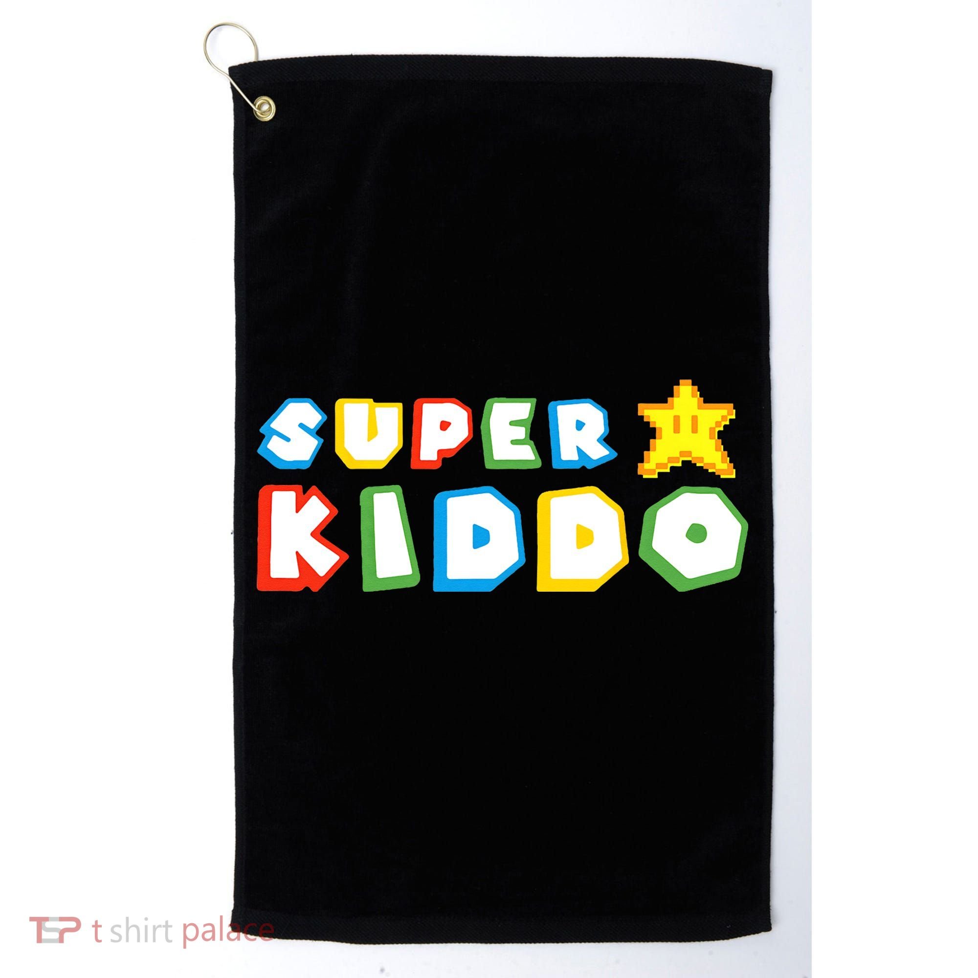 Humor Super Kiddo Gaming Meme Funny Gift For Kiddo Golf Towel