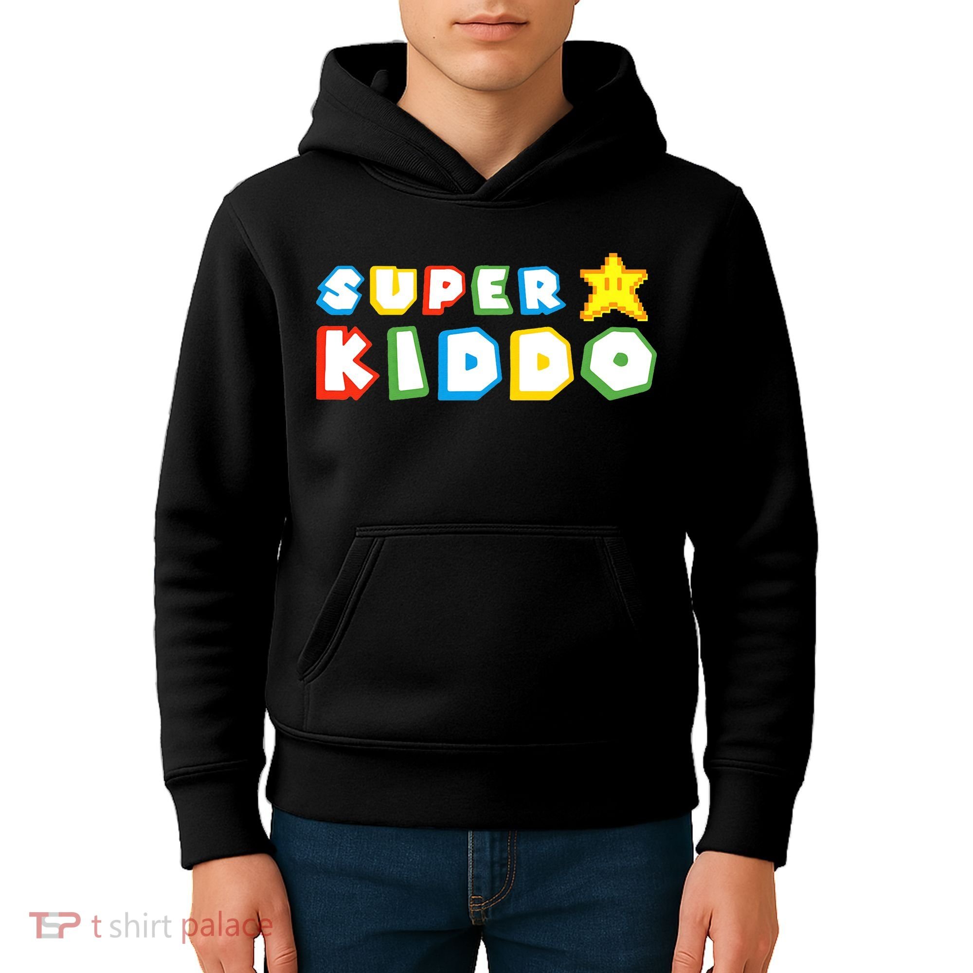 Humor Super Kiddo Gaming Meme Funny Gift For Kiddo Kids Hoodie