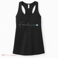 Honduras Simple Love Honduran Flag Heart On Honduras Women's Tank Top thumb 0