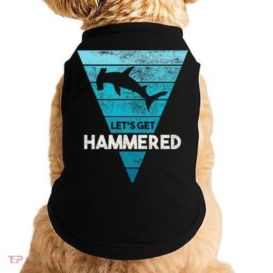 Hammerhead Shark LetS Get Hammered All Week Doggie Tank