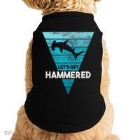 Hammerhead Shark LetS Get Hammered All Week Doggie Tank thumb 0