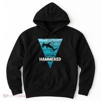 Hammerhead Shark LetS Get Hammered All Week Hoodie thumb 0