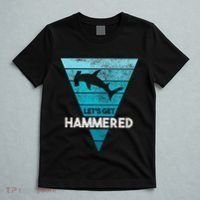 Hammerhead Shark LetS Get Hammered All Week T-Shirt thumb 5