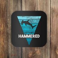 Hammerhead Shark LetS Get Hammered All Week Coaster thumb 0