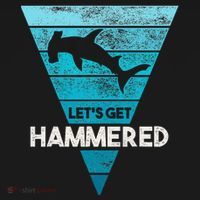 Hammerhead Shark LetS Get Hammered All Week Polo thumb 3