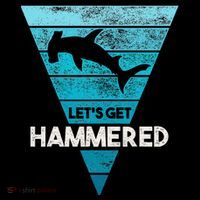 Hammerhead Shark LetS Get Hammered All Week Ornament thumb 1