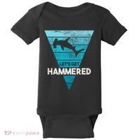 Hammerhead Shark LetS Get Hammered All Week Baby Bodysuit thumb 0