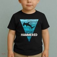 Hammerhead Shark LetS Get Hammered All Week Toddler T-Shirt thumb 2