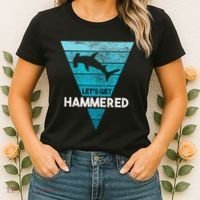 Hammerhead Shark LetS Get Hammered All Week Women's T-Shirt thumb 2