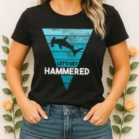 Hammerhead Shark LetS Get Hammered All Week Women's T-Shirt thumb 2