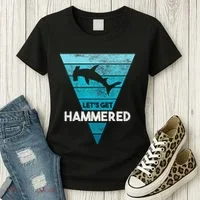 Hammerhead Shark LetS Get Hammered All Week Women's T-Shirt thumb 3