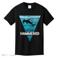Hammerhead Shark LetS Get Hammered All Week Kids T-Shirt thumb 0