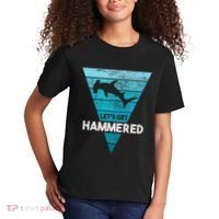 Hammerhead Shark LetS Get Hammered All Week Kids T-Shirt thumb 2