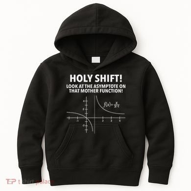 Holy Shift Look At The Asymptote On That Mother Function Kids Hoodie