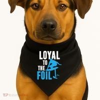 Hydrofoil Surfing Loyal To The Foil Board USA-Made Doggie Bandana thumb 1