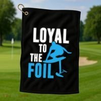 Hydrofoil Surfing Loyal To The Foil Board Golf Towel thumb 1
