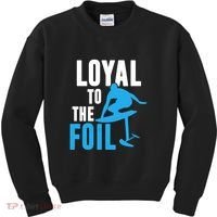 Hydrofoil Surfing Loyal To The Foil Board Kids Sweatshirt thumb 0