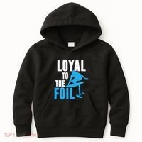 Hydrofoil Surfing Loyal To The Foil Board Kids Hoodie thumb 0