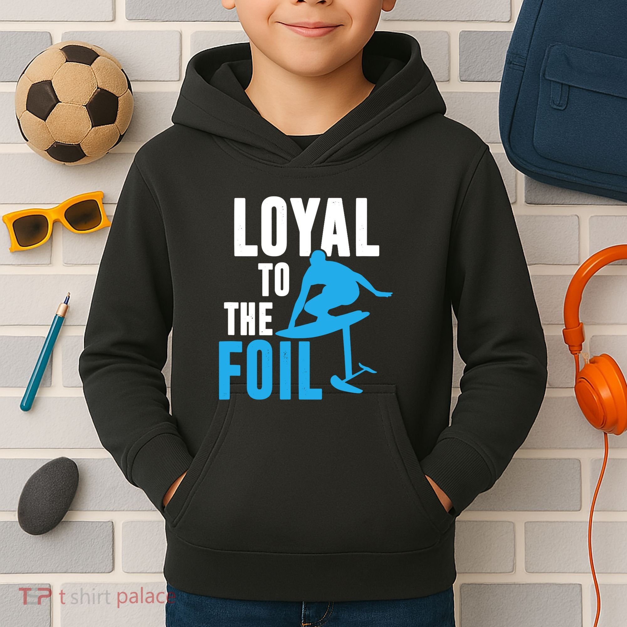 Hydrofoil Surfing Loyal To The Foil Board Kids Hoodie