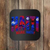 Haiti Soccer Lovers Allez, Haïti! Coaster thumb 0