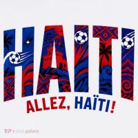 Haiti Soccer Lovers Allez, Haïti! USA-Made Doggie Bandana thumb 2