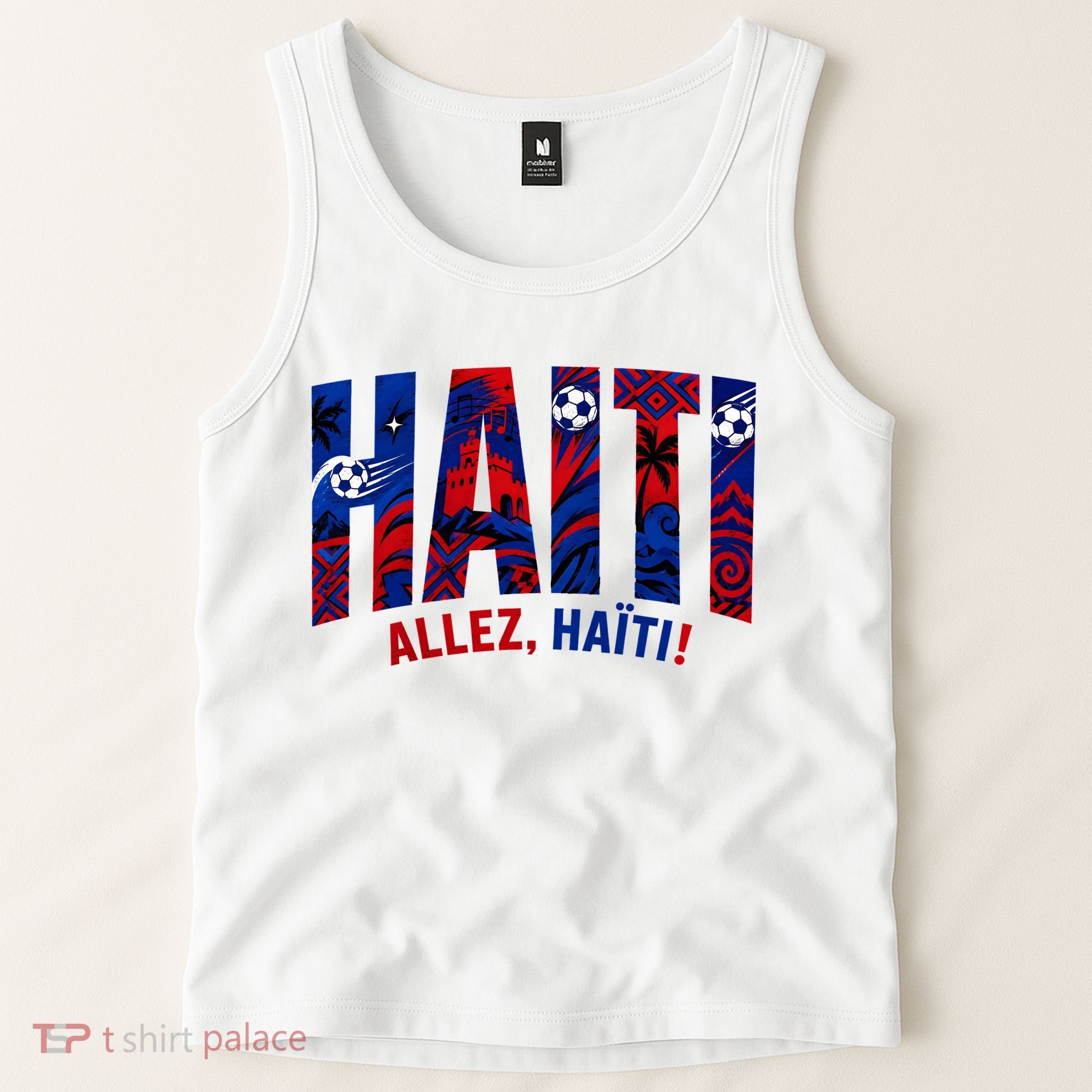 Haiti Soccer Lovers Allez, Haïti! Tank Top