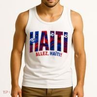 Haiti Soccer Lovers Allez, Haïti! Tank Top thumb 3