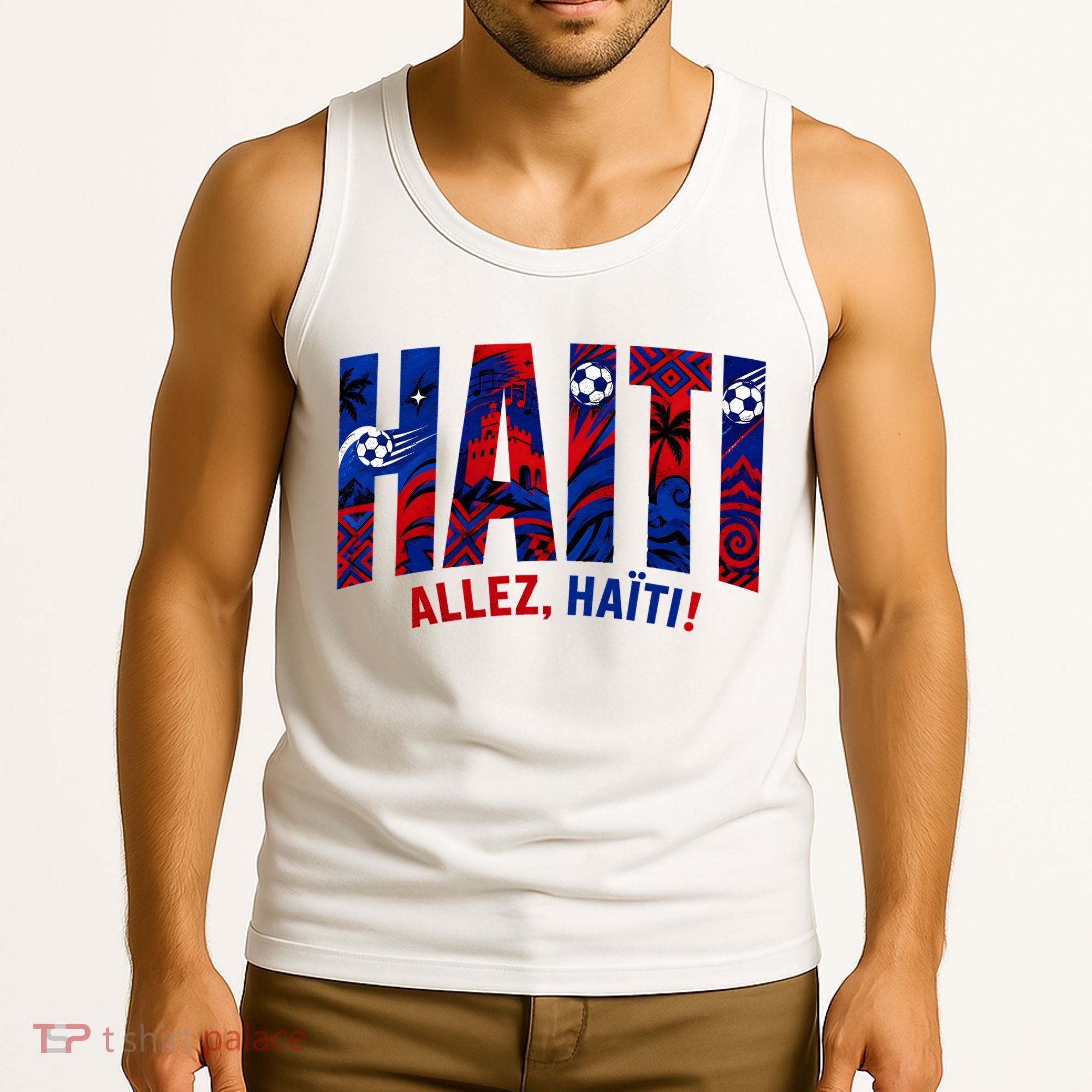 Haiti Soccer Lovers Allez, Haïti! Tank Top