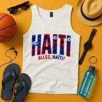 Haiti Soccer Lovers Allez, Haïti! Tank Top thumb 4