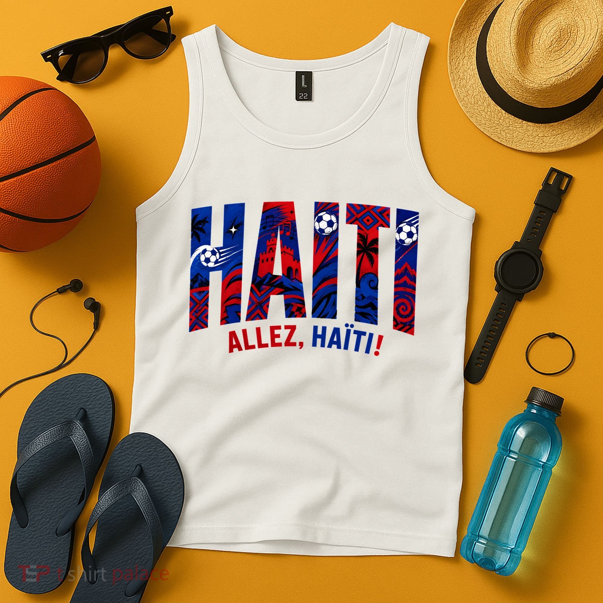 Haiti Soccer Lovers Allez, Haïti! Tank Top