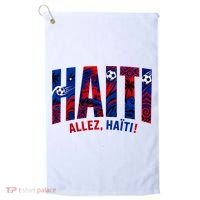 Haiti Soccer Lovers Allez, Haïti! Golf Towel thumb 0