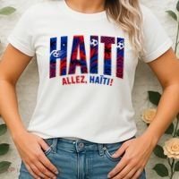Haiti Soccer Lovers Allez, Haïti! Women's T-Shirt thumb 2