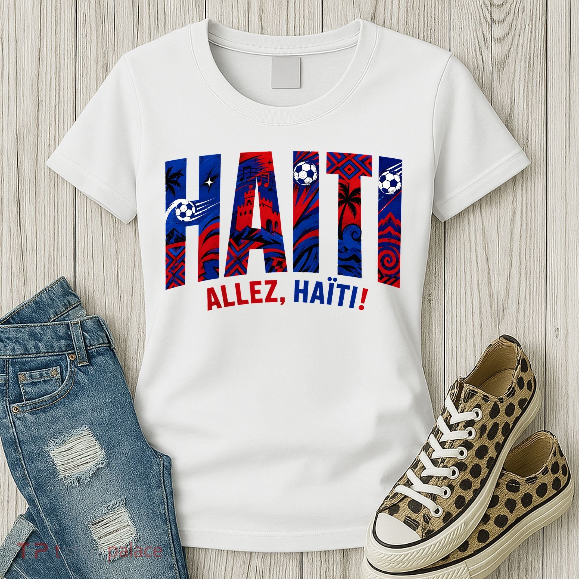 Haiti Soccer Lovers Allez, Haïti! Women's T-Shirt