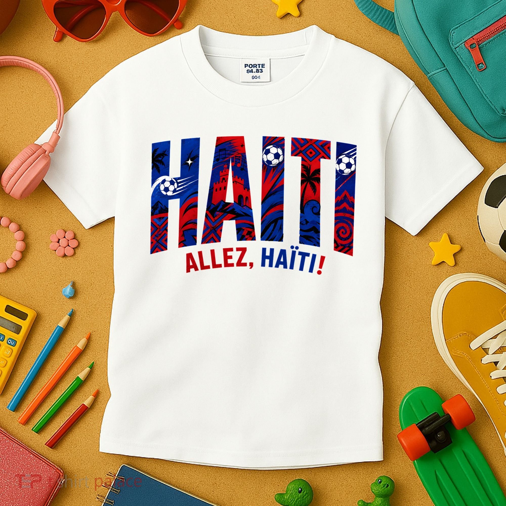 Haiti Soccer Lovers Allez, Haïti! Kids T-Shirt