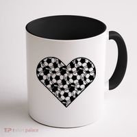 Heart Soccer Lover Coffee Mug thumb 1