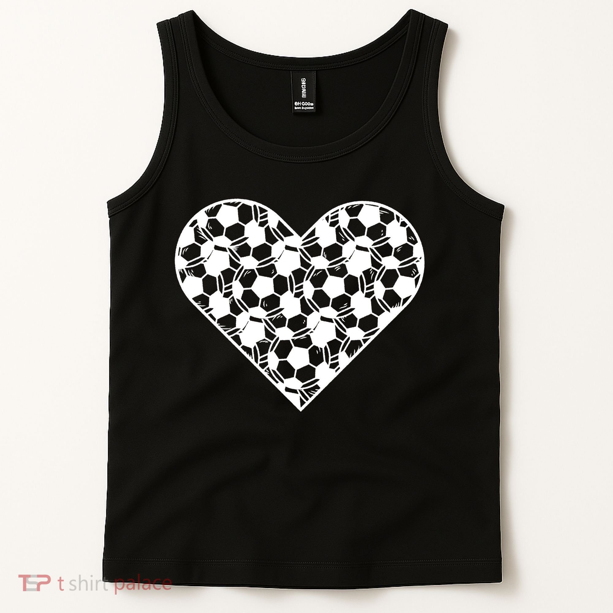 Heart Soccer Lover Tank Top