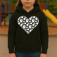 Heart Soccer Lover Kids Hoodie thumb 3