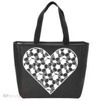Heart Soccer Lover Tote Bag thumb 0