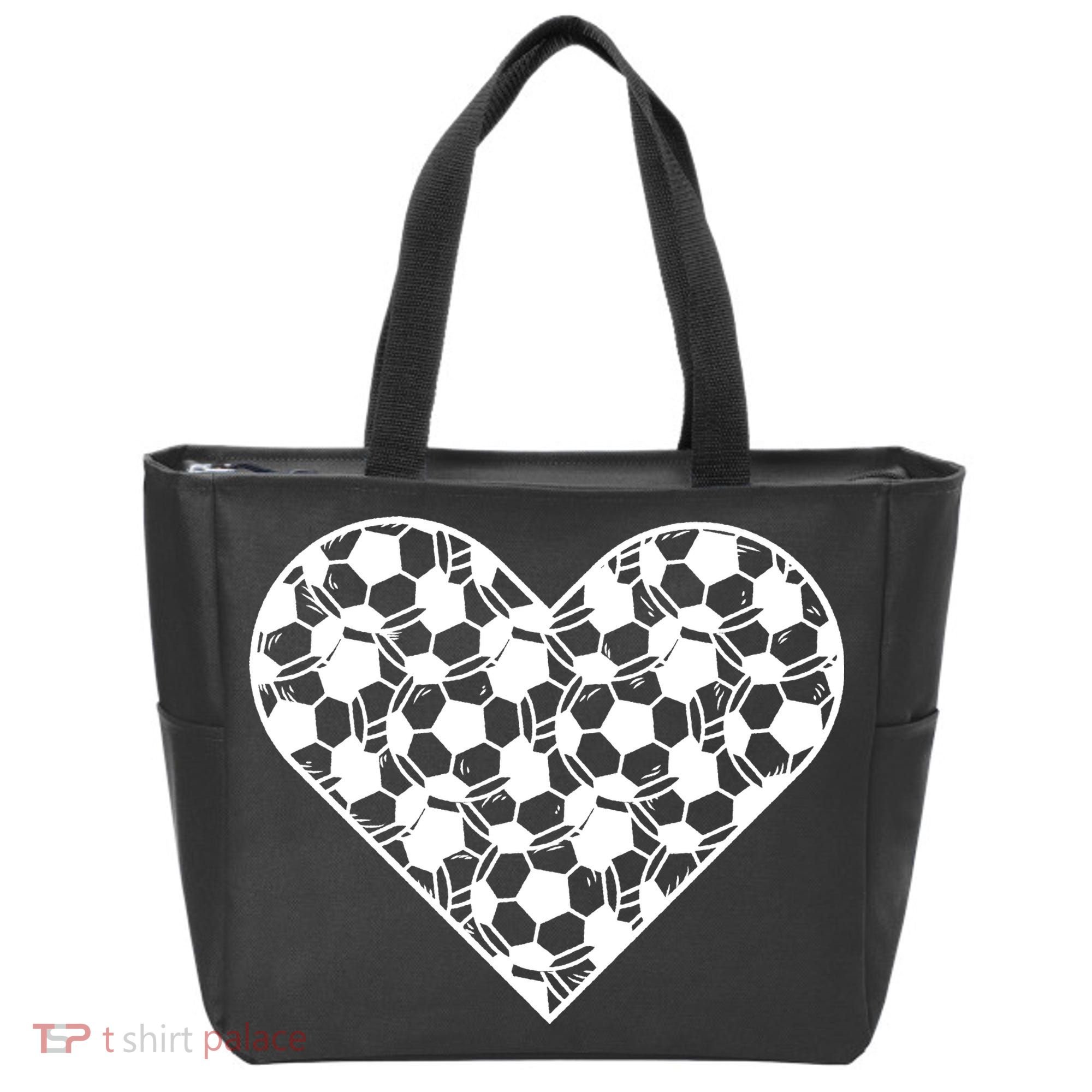 Heart Soccer Lover Tote Bag