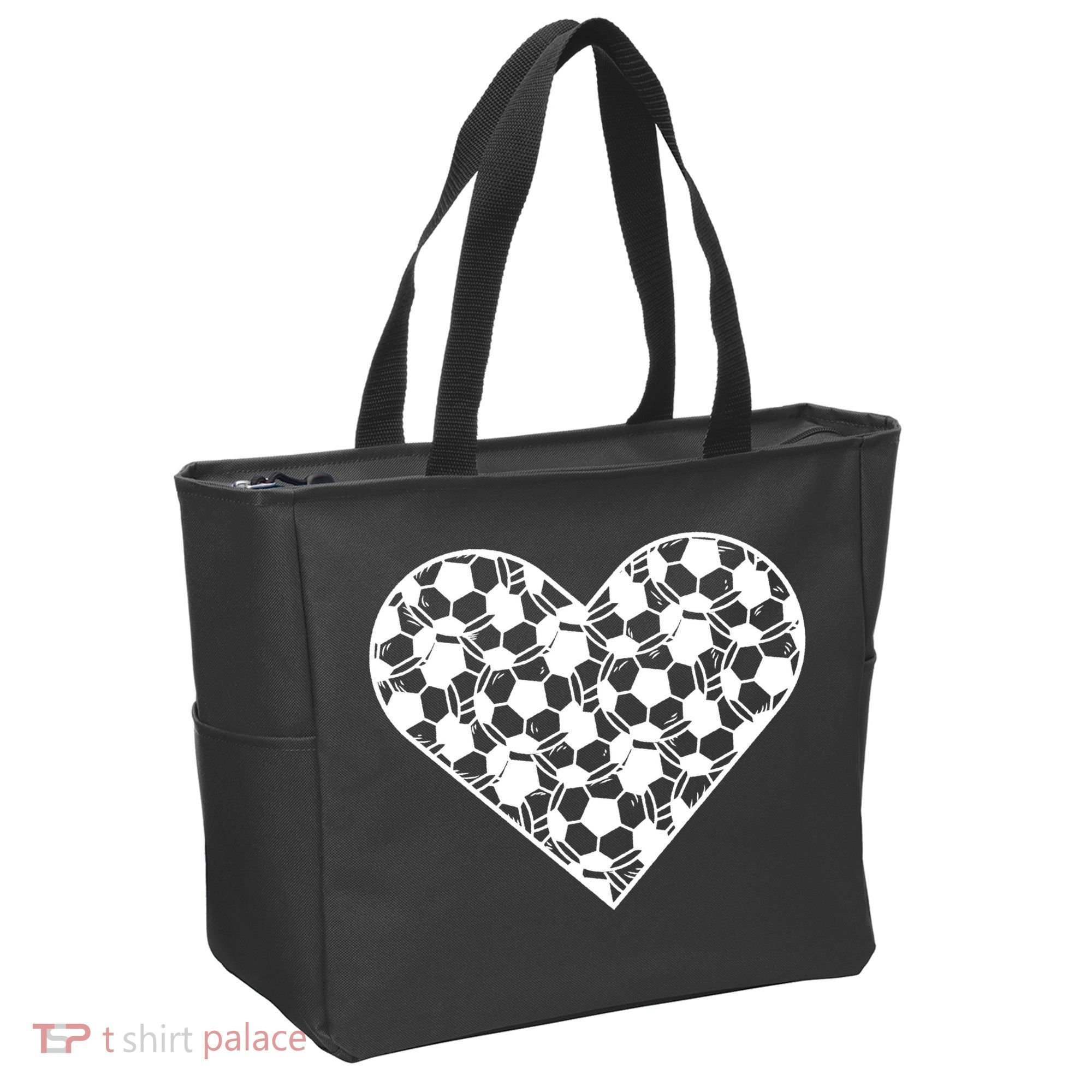 Heart Soccer Lover Tote Bag