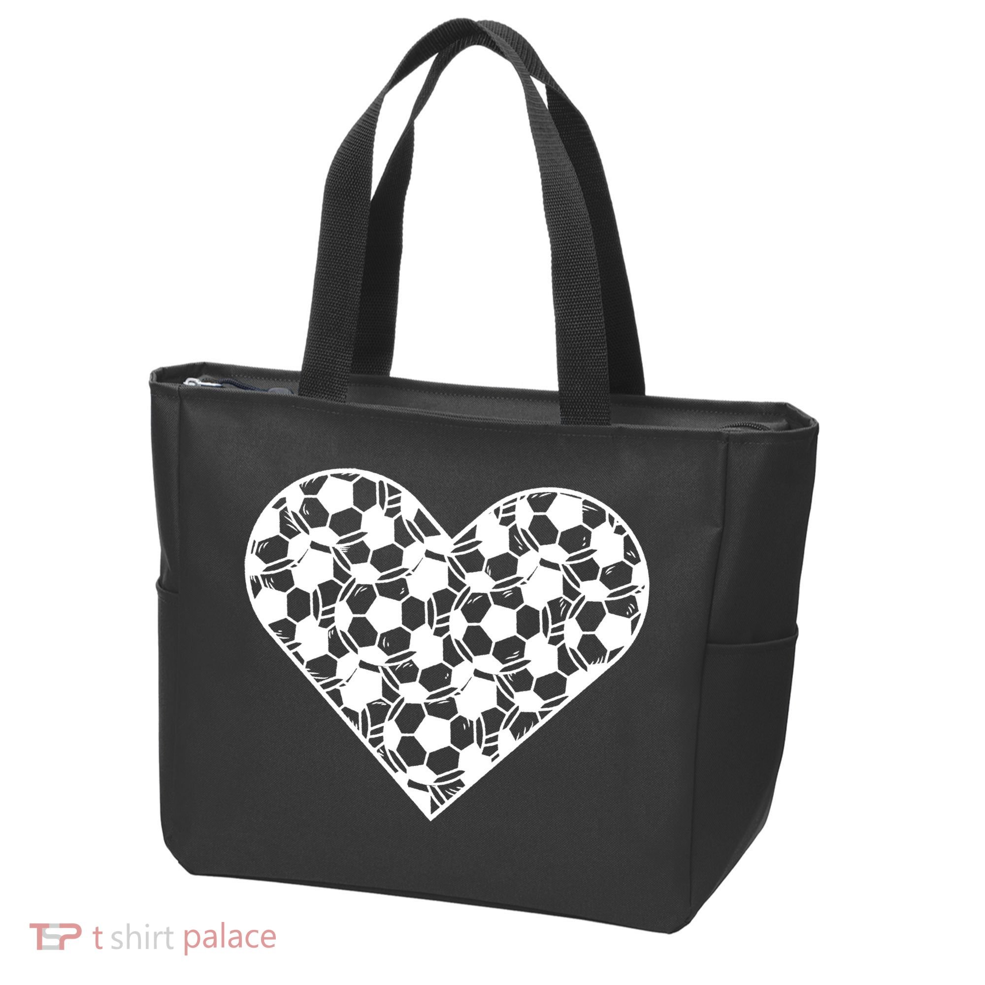 Heart Soccer Lover Tote Bag